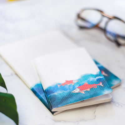 Folk Art Notebooks Set - Ocean Series