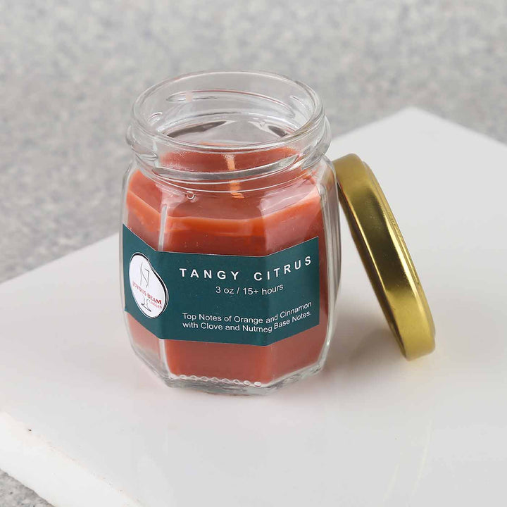 Tangy Citrus Scented Candle - Zwende