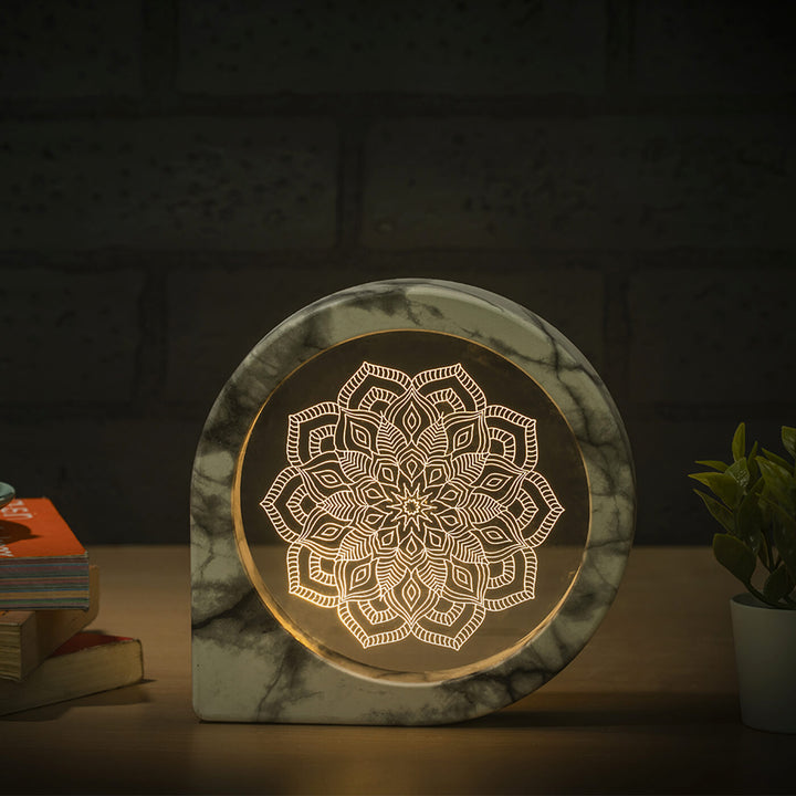 3D Illusion Magic Motion Rechargeable Flower LED Lamp