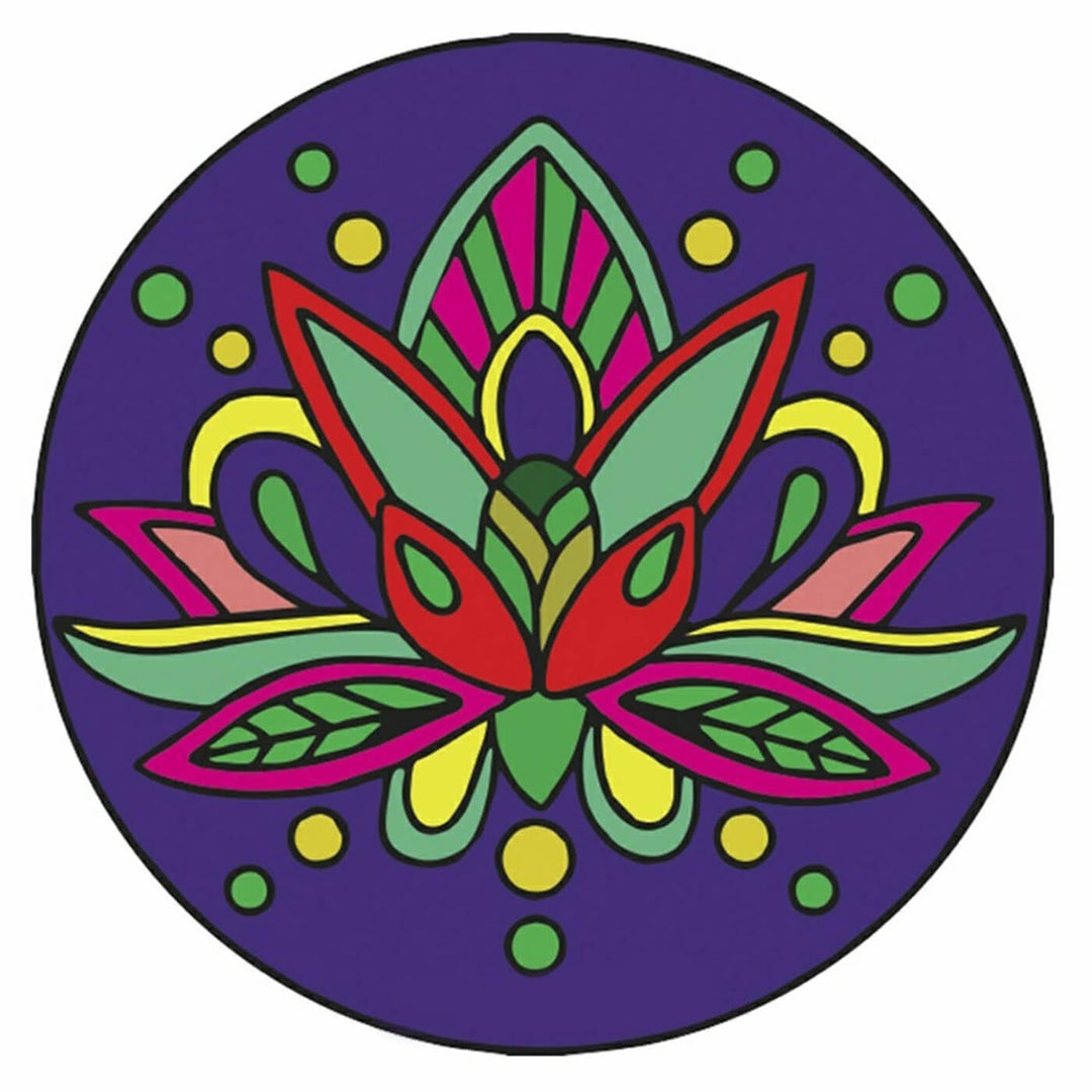 Ready to Paint MDF Engraved Mandala Base - 1104