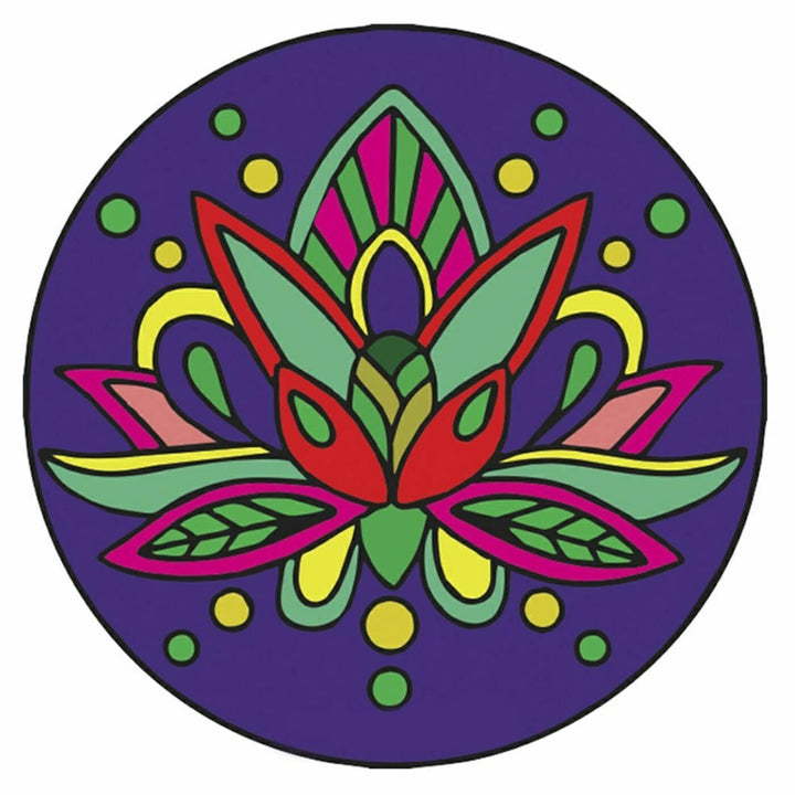 Ready to Paint MDF Engraved Mandala Base - 1104