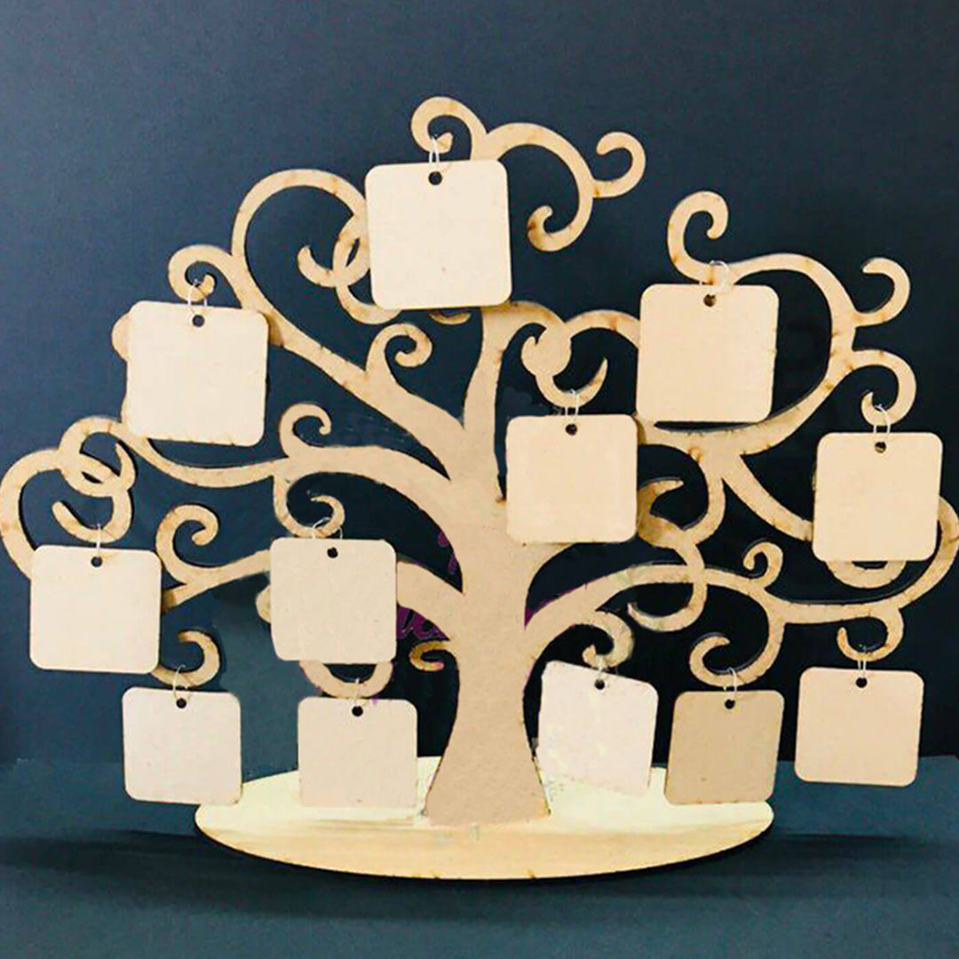 Ready to Paint MDF Photo Frame - Family Tree