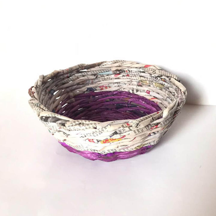 Handmade Upcycled Multipurpose Mini Bowl - Purple