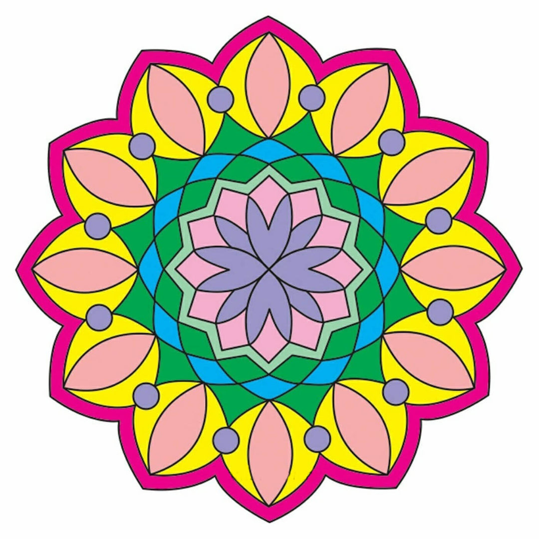 Ready to Paint MDF Engraved Mandala Base - 1119
