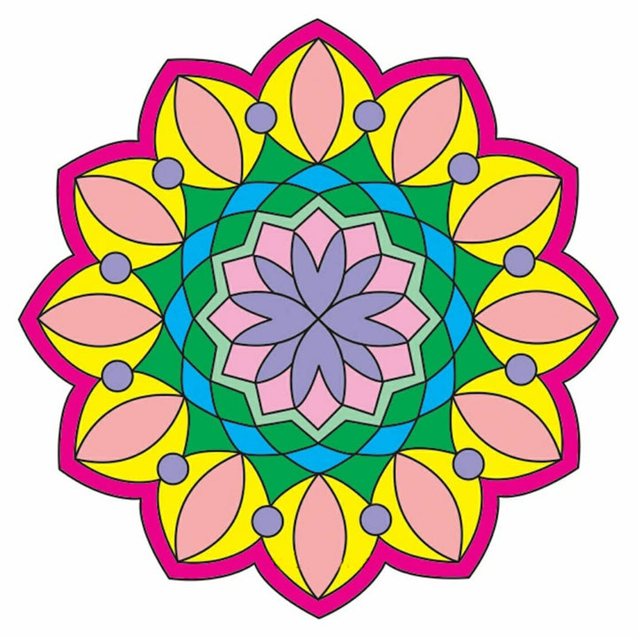 Ready to Paint MDF Engraved Mandala Base - 1119