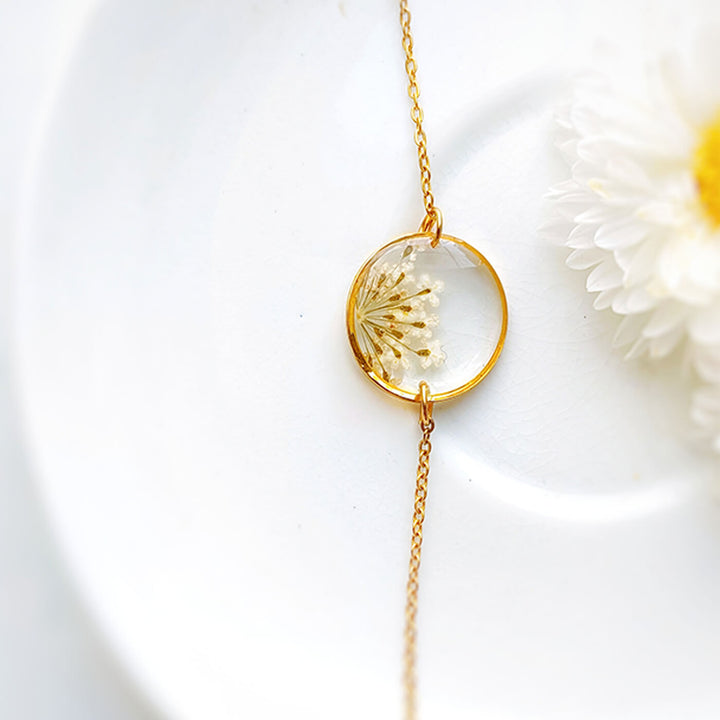 Preserved Flower Bracelet - Queen Anne's Flower