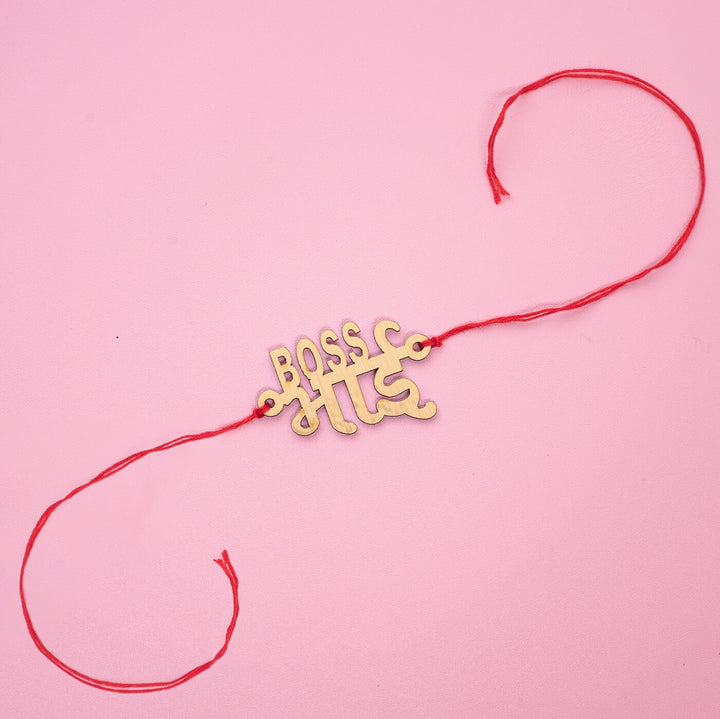 Handcrafted MDF Rakhi With Roli Chawal