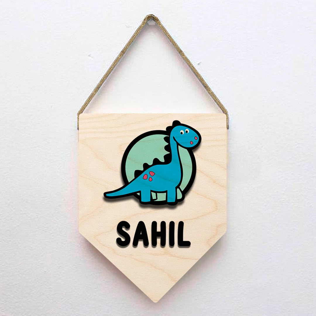 Kids Dinosaur Themed 3D Name Plate