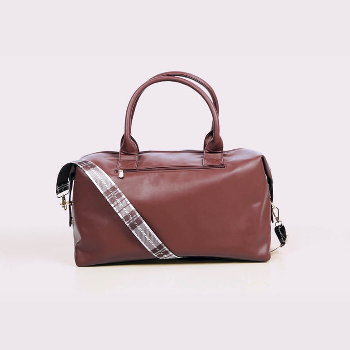 Faux Leather Weekend Holdall Handbag