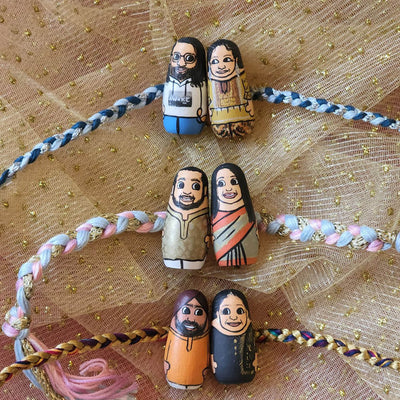 Personalised Wooden Siblings Rakhi