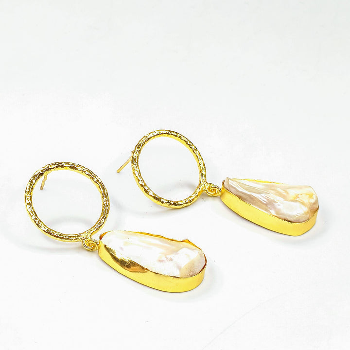 Baroque Teardrop Danglers