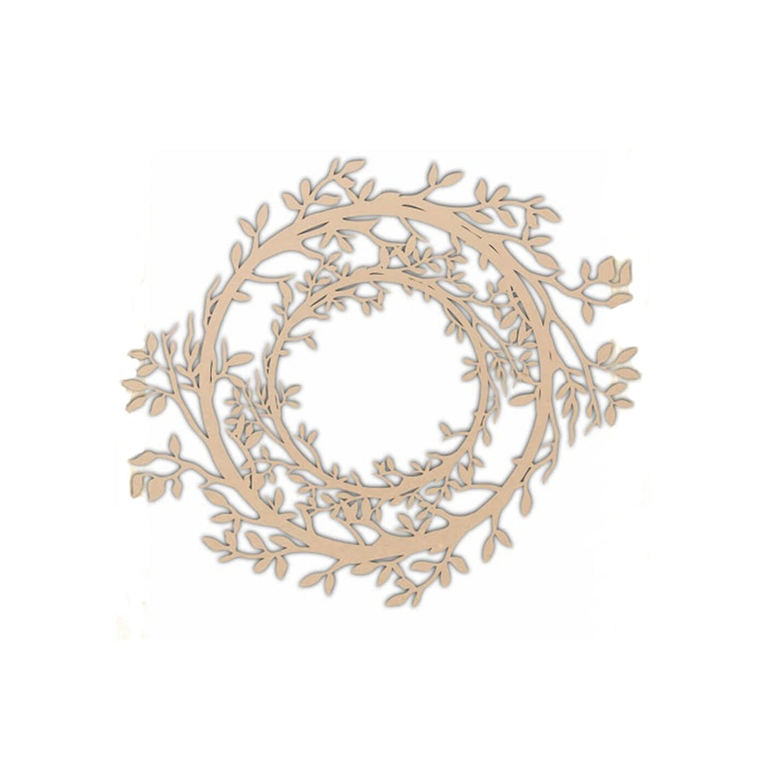 Ready to Decorate Wooden Cutouts - Twigs Wreath