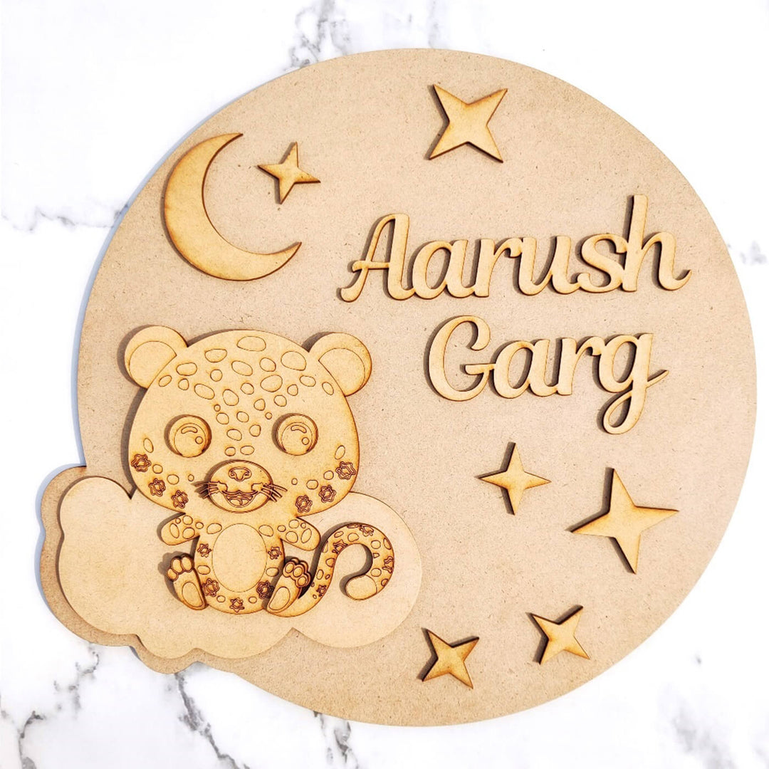 Ready to Paint MDF Nameplate - Teddy