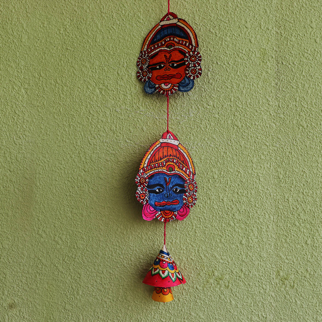 Hand-painted Krishnanattam Tholu Puppet Hanging