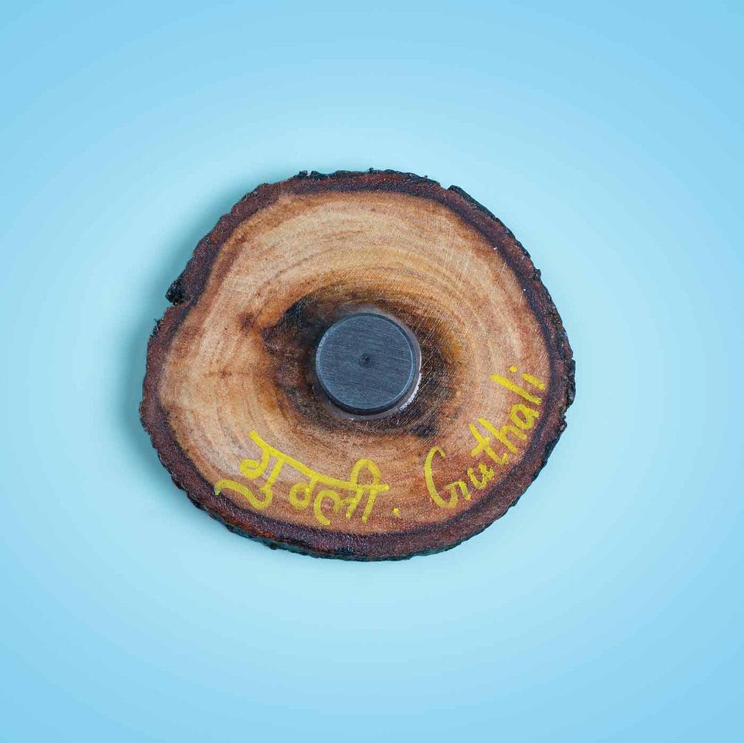 Handpainted Ganjifa Magnet - Balrama