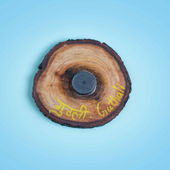 Handpainted Ganjifa Magnet - Balrama