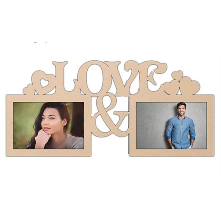 Trial Pack - Ready to Paint MDF Photo Frame - Couple Love