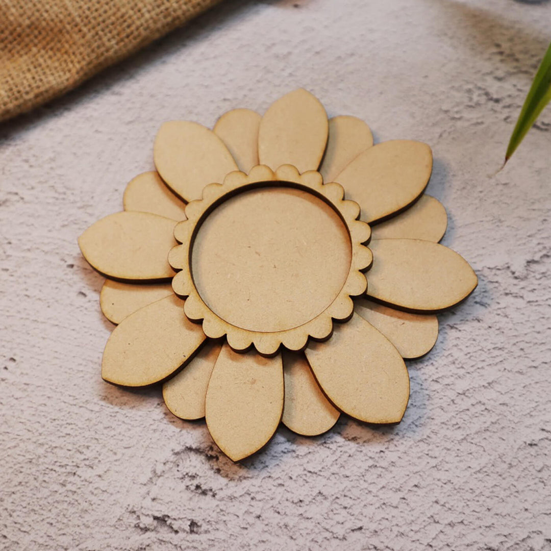 Saver Bundle - Ready to Paint MDF Daisy Floral Tealight Holder - TI108