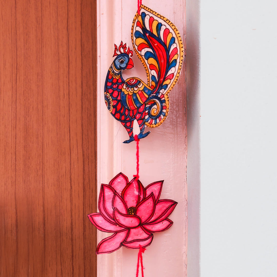 Hand-painted Rajahansa Tholu Puppet Hanging