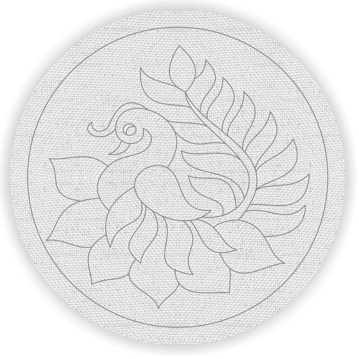 Trial Pack - Animal and Bird Motifs Premarked Canvas Bases - Set of 6