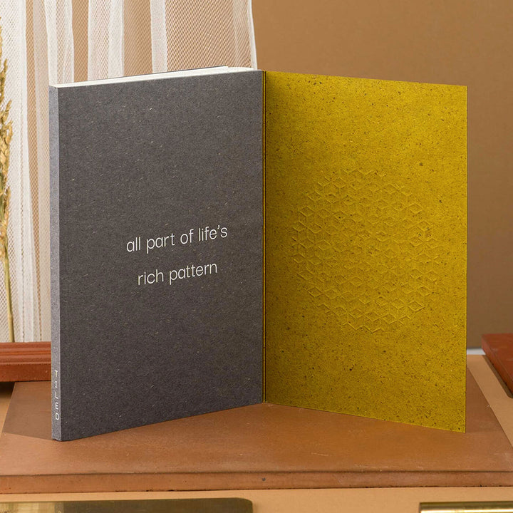 Tiled Grid Eco-friendly Personalized Notebook| 96 Pages, A5