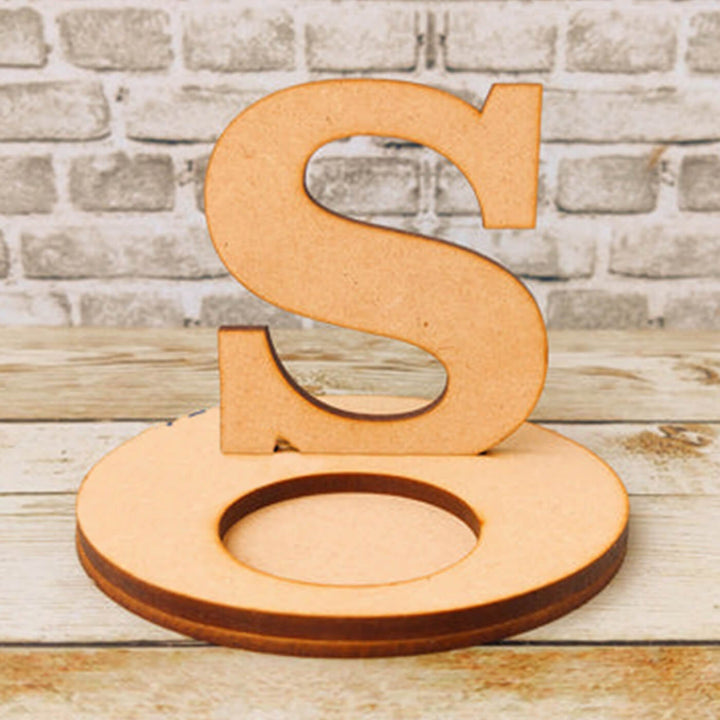 Ready to Paint MDF Monogram Tealight Holder "S" - TI127