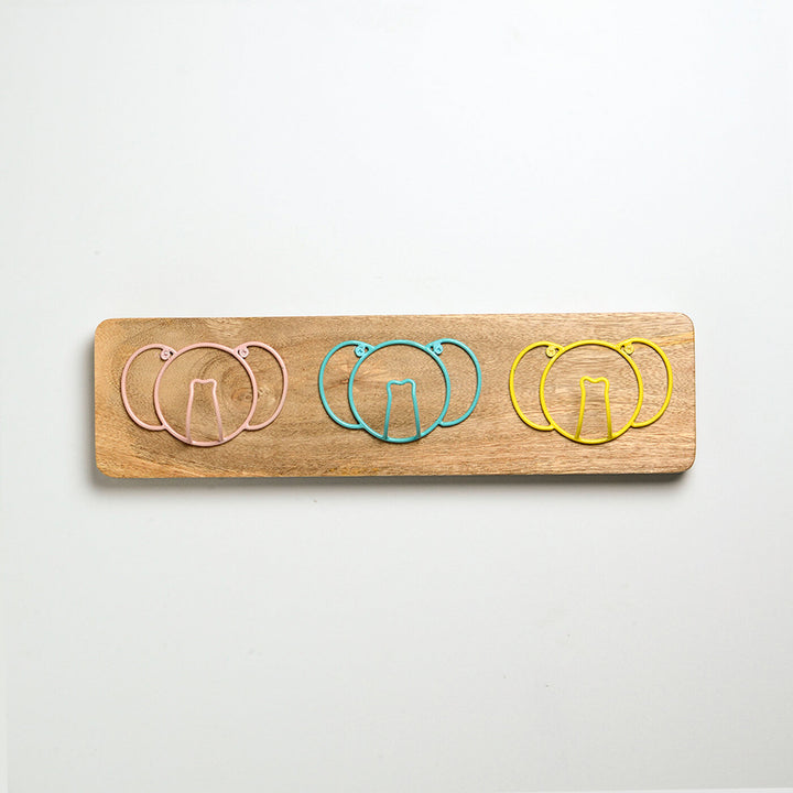 Handmade Wood Elephant Hook for Kids' Room