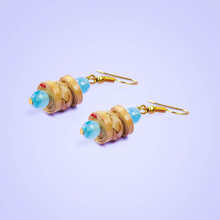 Quill Woven Bamboo Earrings