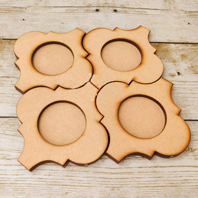 Ready to Paint MDF Damask Tealight Holder - TI145