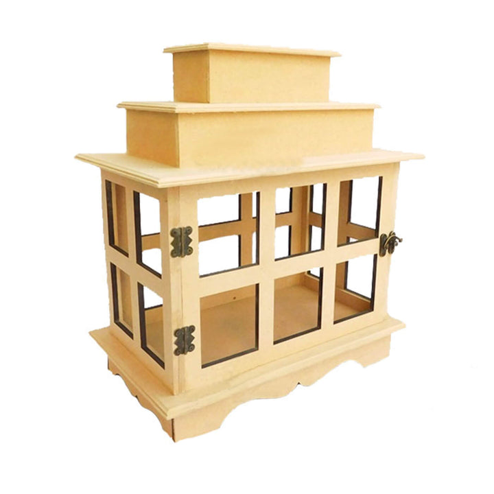 Ready to Paint MDF Fairy House Lantern - TI0121