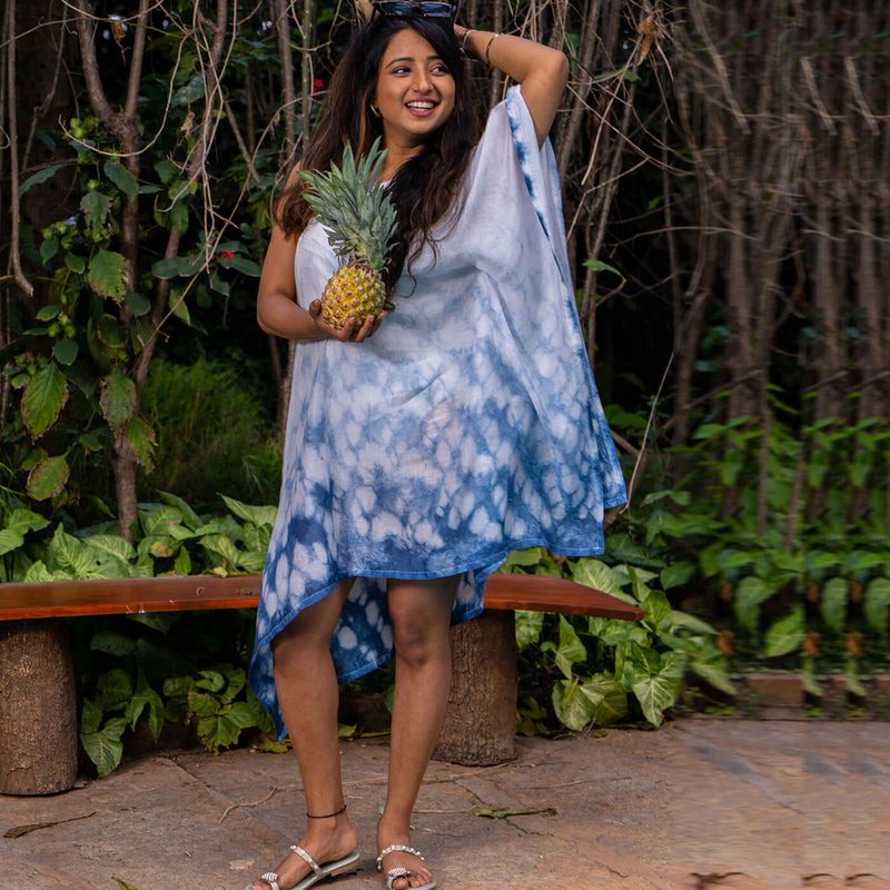 Natural Dyed Kaftan - Bora Bora