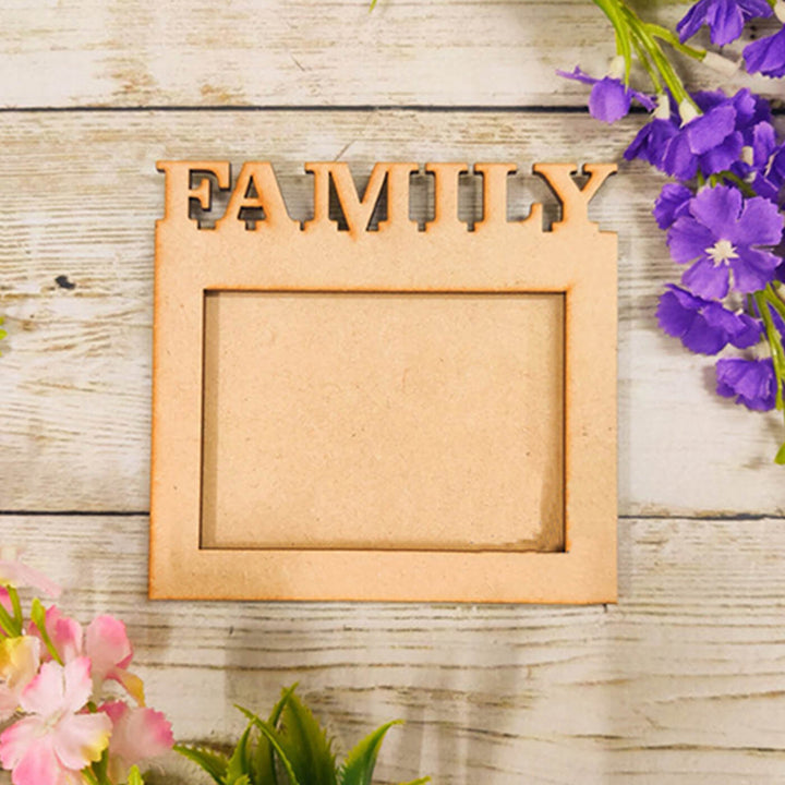 Ready to Paint MDF Fridge Magnet - Family Frame