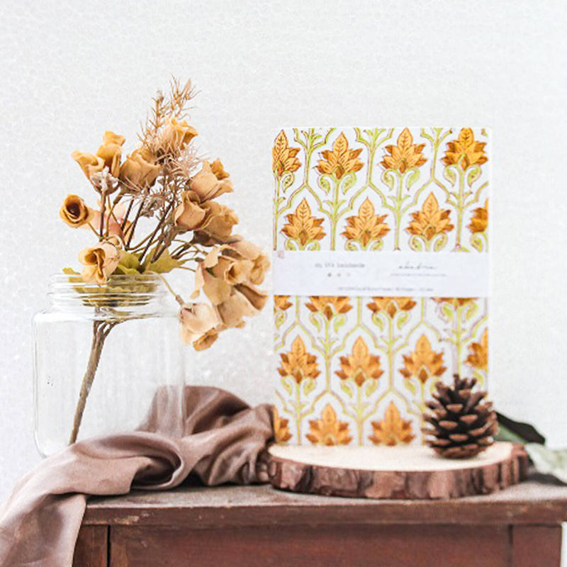 Yellow Floral A5 Journal