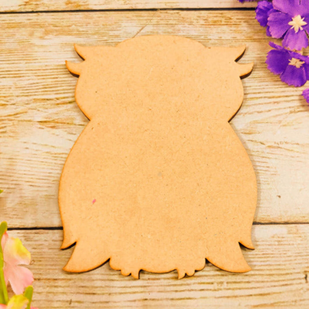 Ready to Paint MDF Fridge Magnet - Owl