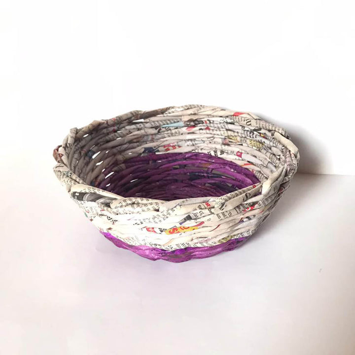 Handmade Upcycled Multipurpose Mini Bowl - Purple