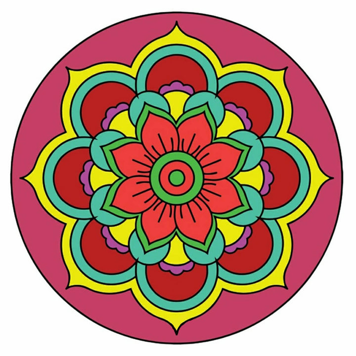 Ready to Paint MDF Engraved Mandala Base - 1115
