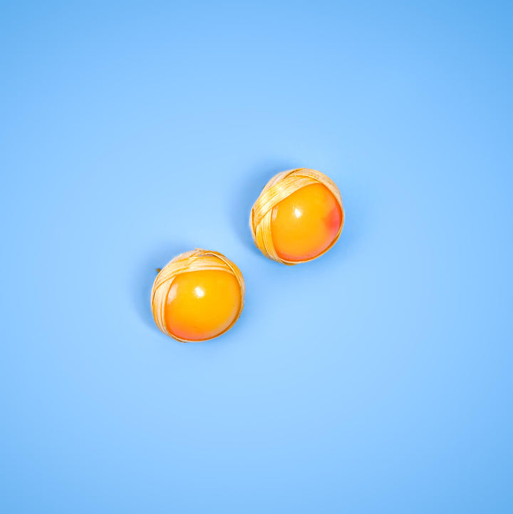 Butti Bamboo Studs - Sunny Yellow