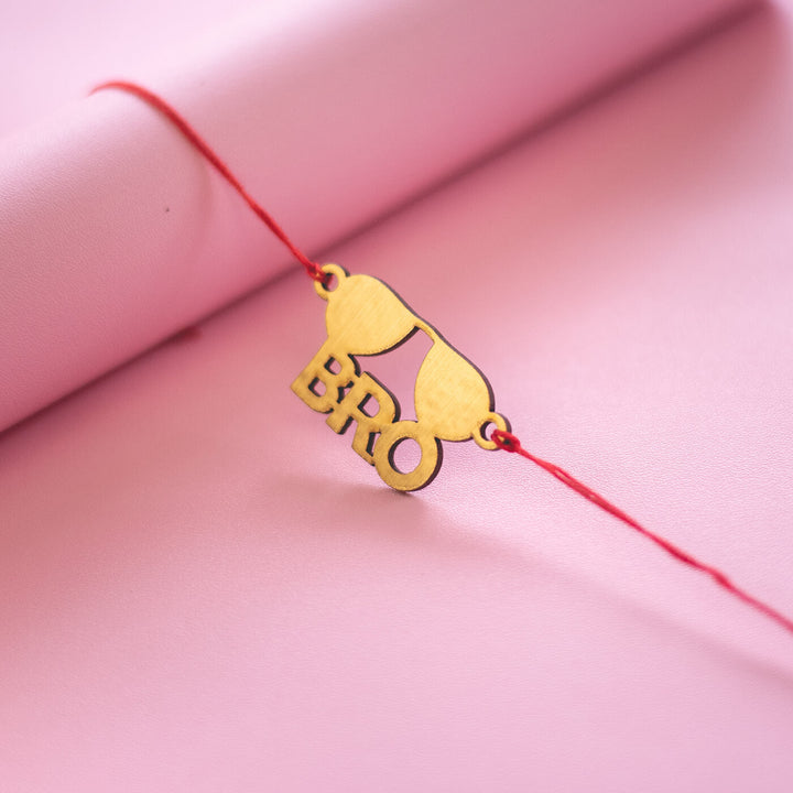 Handcrafted MDF Rakhi With Roli Chawal