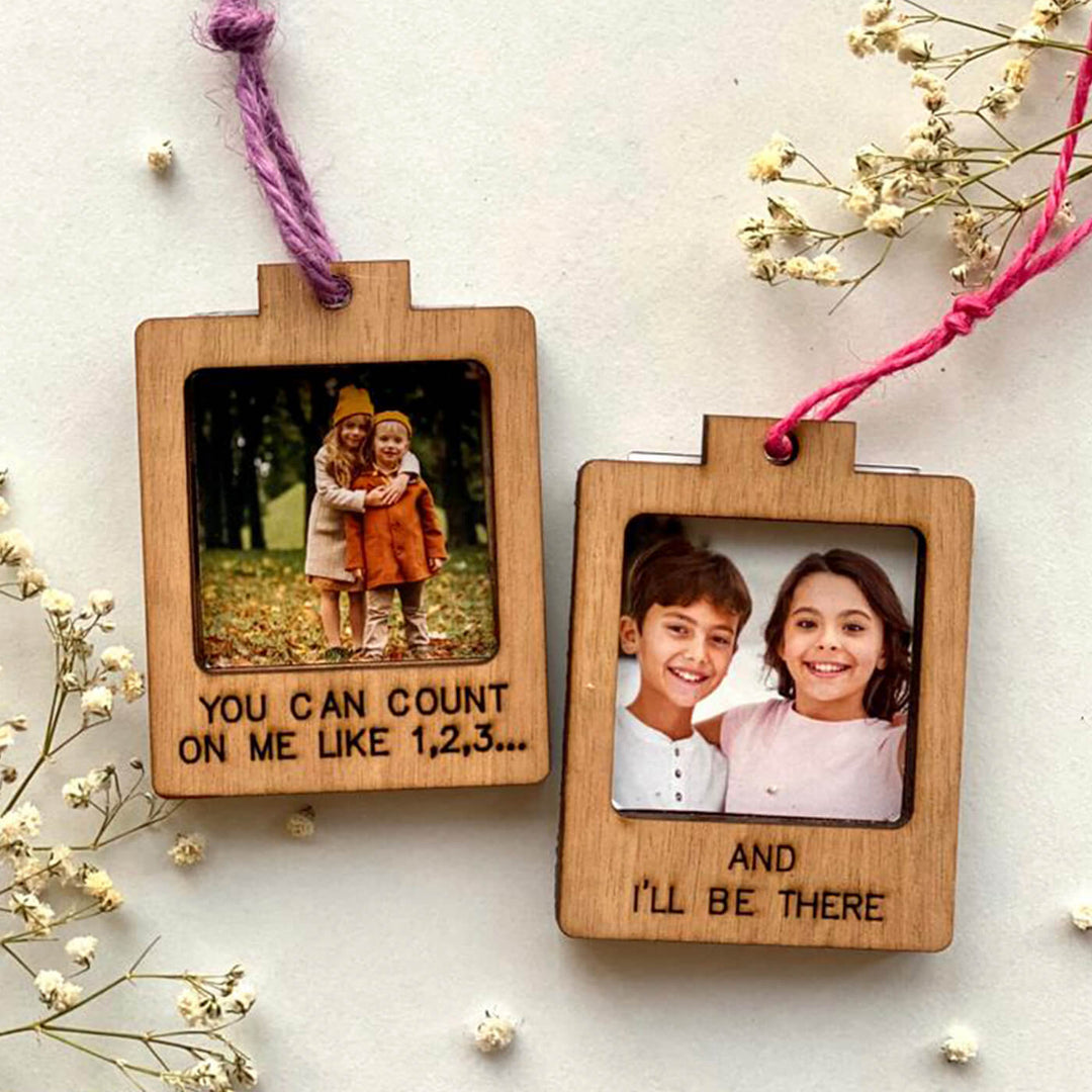 Personalized Polaroid Photo Magnet with 2 photos