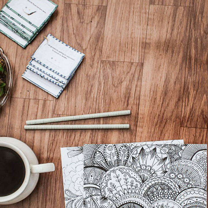 Eco-friendly Handmade Blue Stripes Journal & Self-Care Hamper
