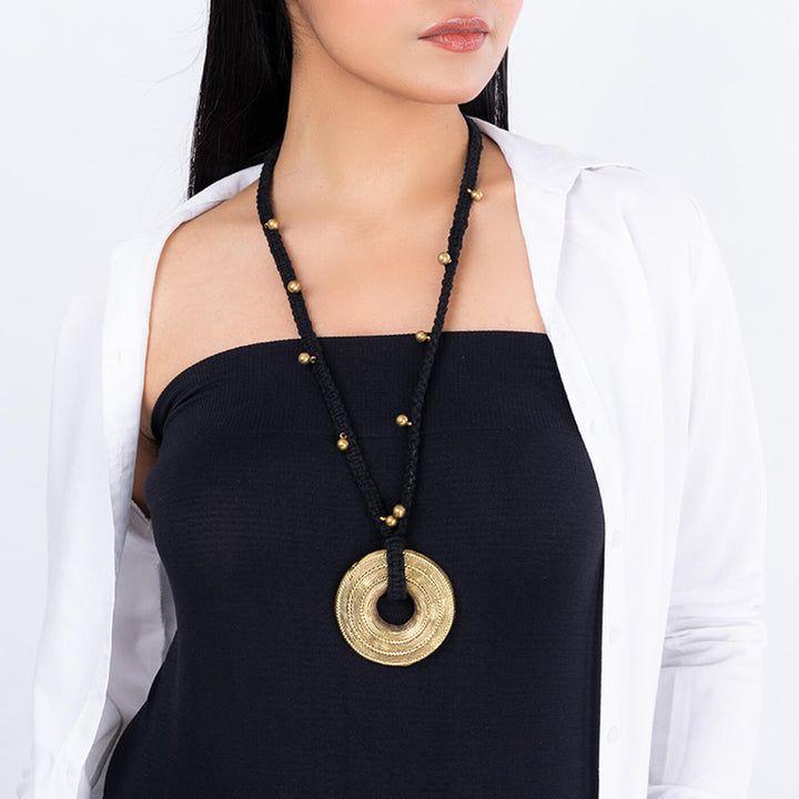 Contemporary Handmade Tribal Dokra Long Necklace