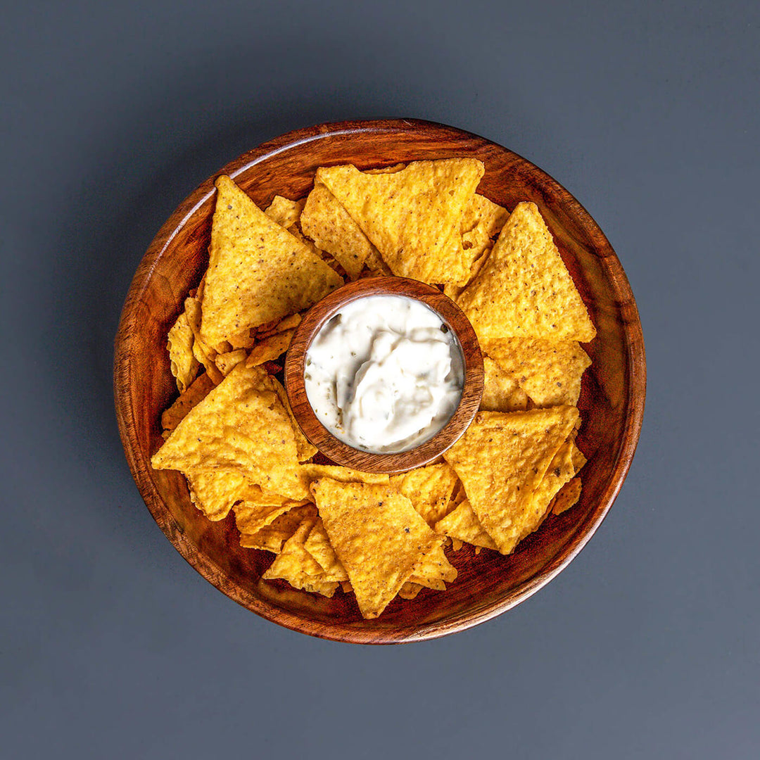 Cazo Sheesham Wood Chip and Dip Bowl