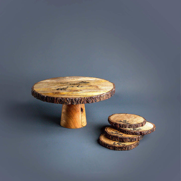 Callen Cake Stand and Coaster Set