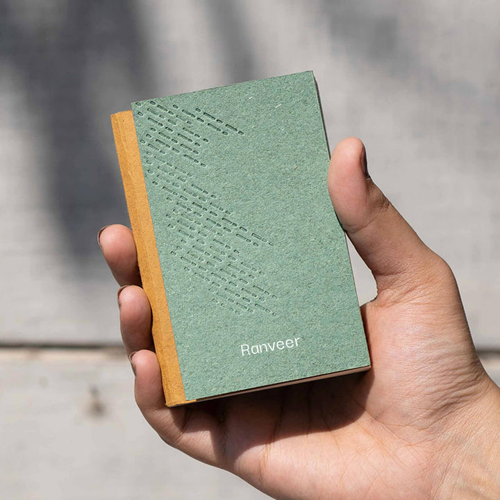 Sustainable Personalized Blank Notebook | 96 Pages, A7