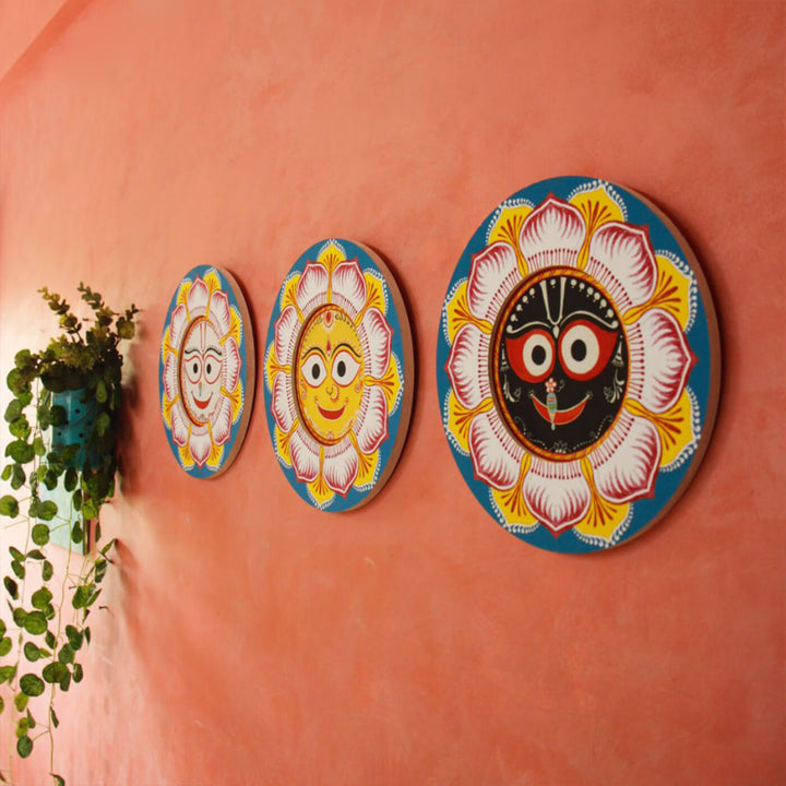 Traditional Wall Frames - Jagannathji - Set of 3