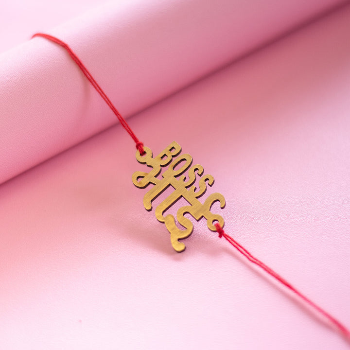 Handcrafted MDF Rakhi With Roli Chawal