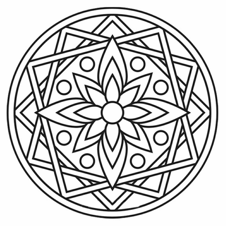 Ready to Paint MDF Engraved Mandala Base - 1120