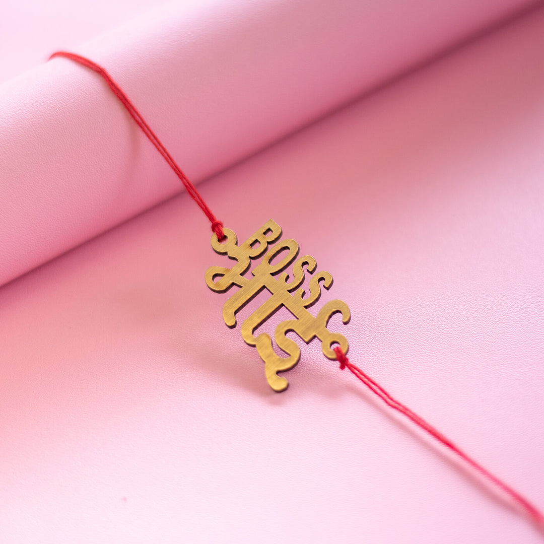 Handcrafted MDF Rakhi With Roli Chawal