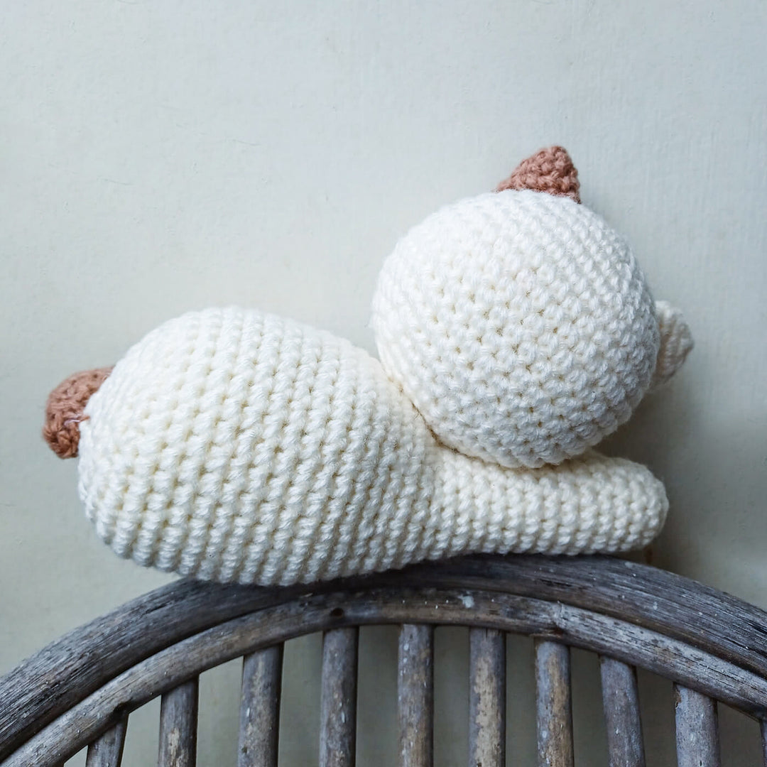 Sleeping Kitten Amigurumi Crochet Toy