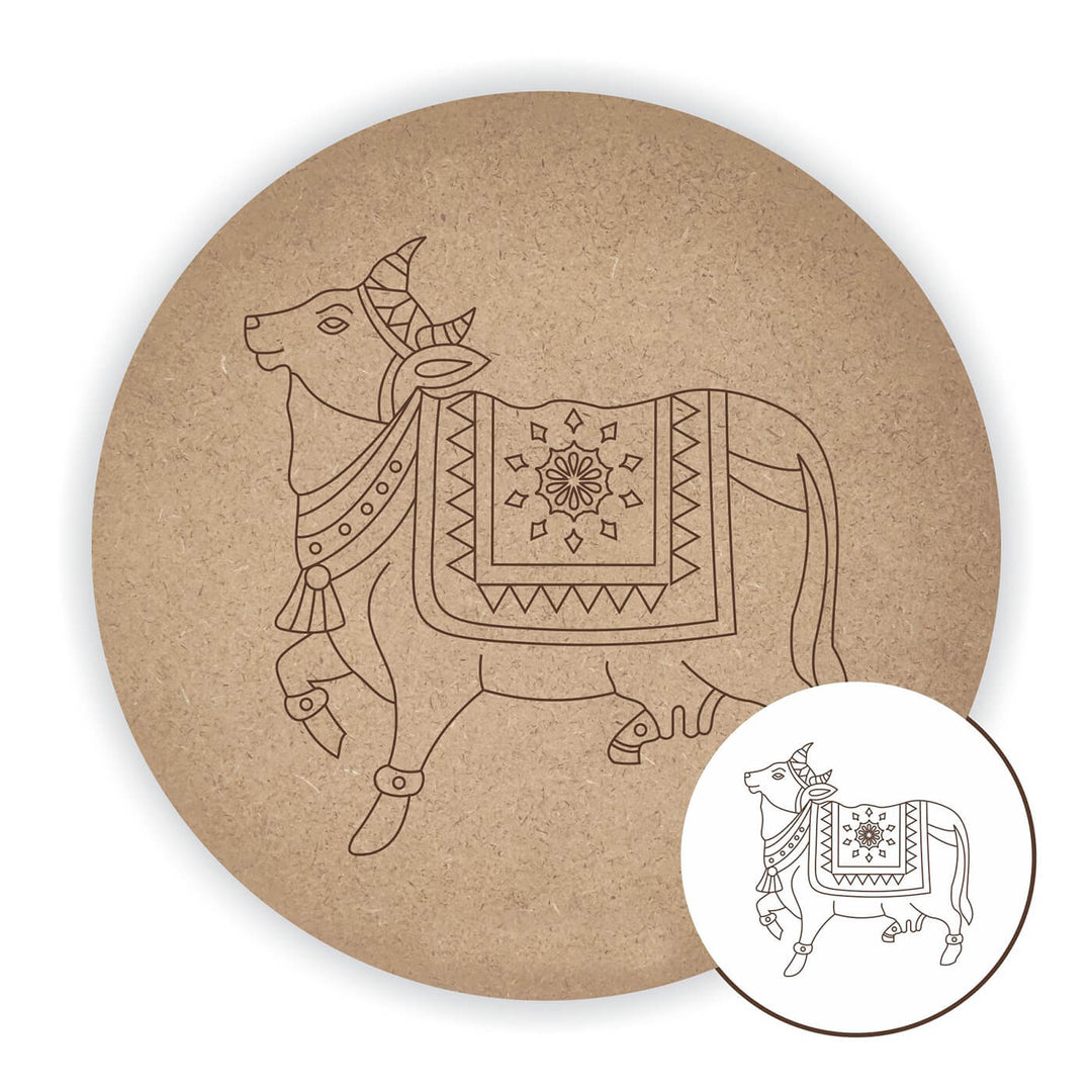 Divine Pre Marked MDF Base - Cow - 8 Inches